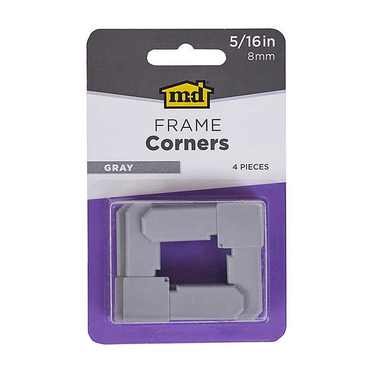M-D - 14259 - Building Products Gray Plastic Frame Corners 5/16 In. H 4 Pack