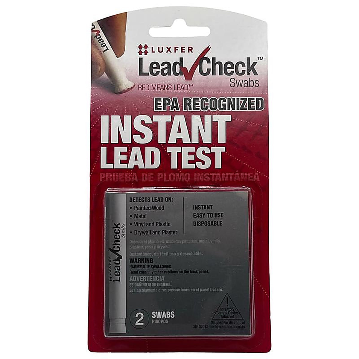 Luxfer - LC-2S24C - Lead Surface Test Kit 2 Pack