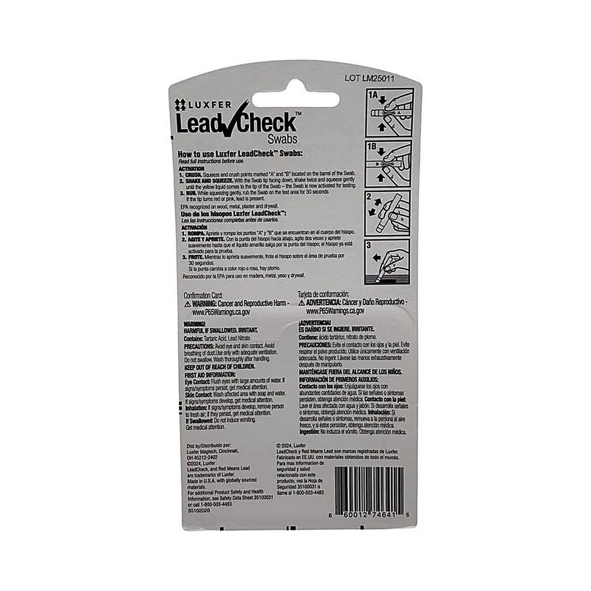 Luxfer - LC-8S10C - Lead Surface Test Kit 8 Pack