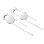 Toodleroo - 6172 - North States White Plastic Cabinet Locks 2 Pack
