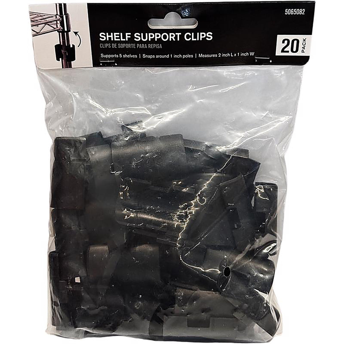 ATC - AN002 - 20Pk 2 In. H X 1 In. W X 1 In. D Plastic Replacement Shelf Sleeves