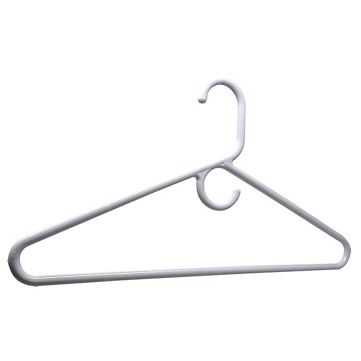 ClosetSelect - C8630A-HW - Plastic White Heavy Duty Clothes Hangers 3 Pack