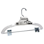 ClosetSelect - C72210-S12 - Plastic Clear Suit Hanger with Clips 1 Pack