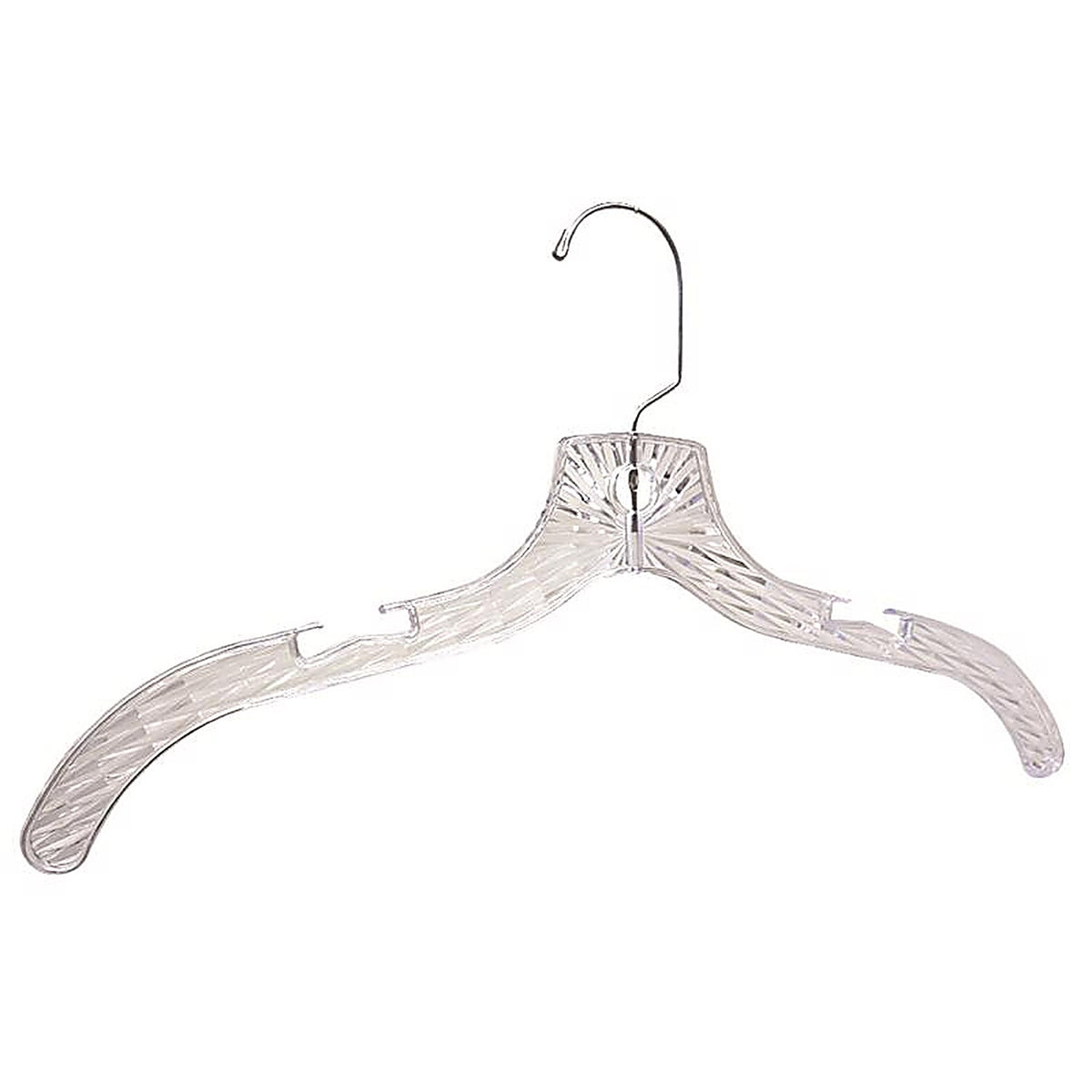 ClosetSelect - C73410-D12 - Cyrstal Clear Dress Hanger 4 Pack