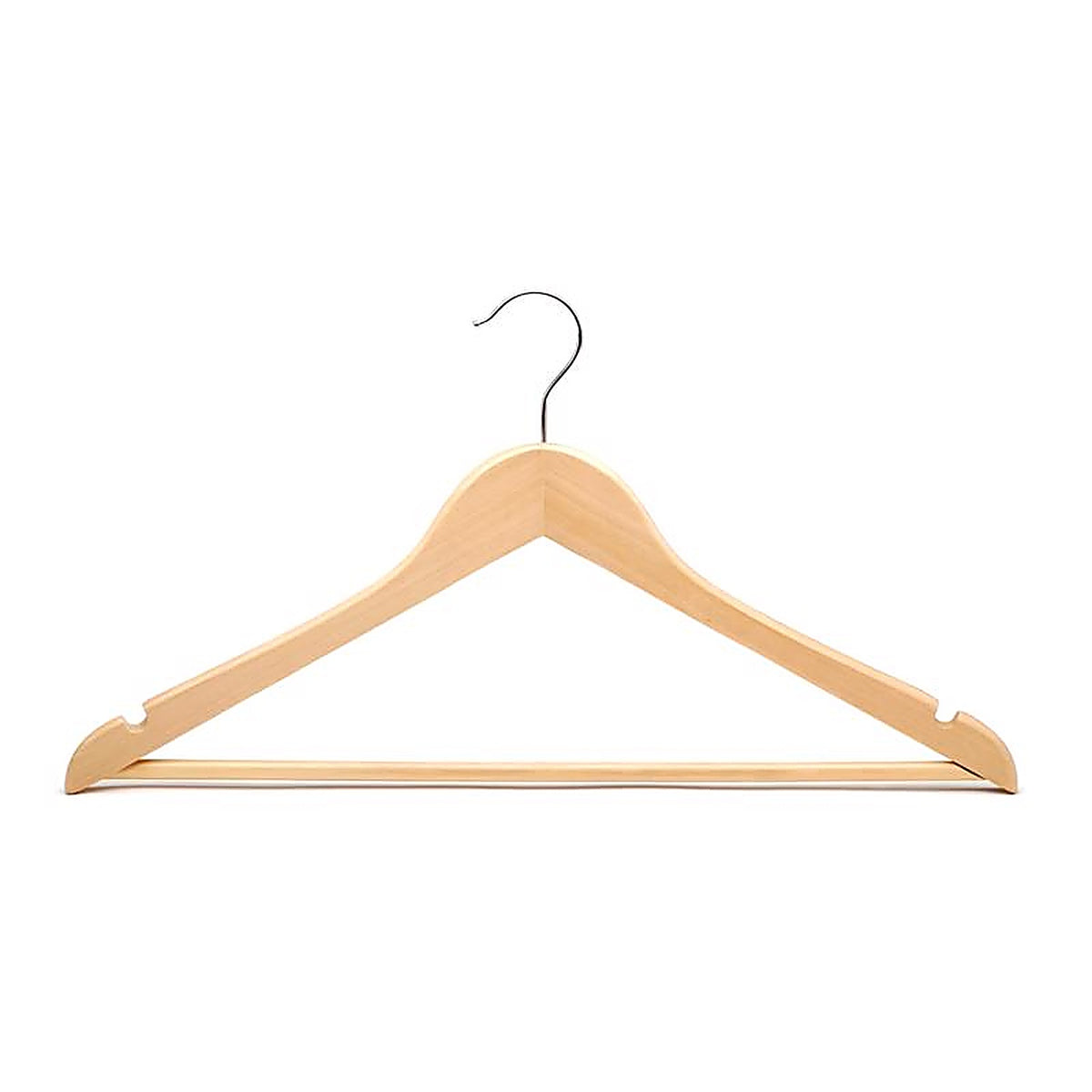 ClosetSelect - C68217-WD - Wood Brown Suit Hanger 5 Pack