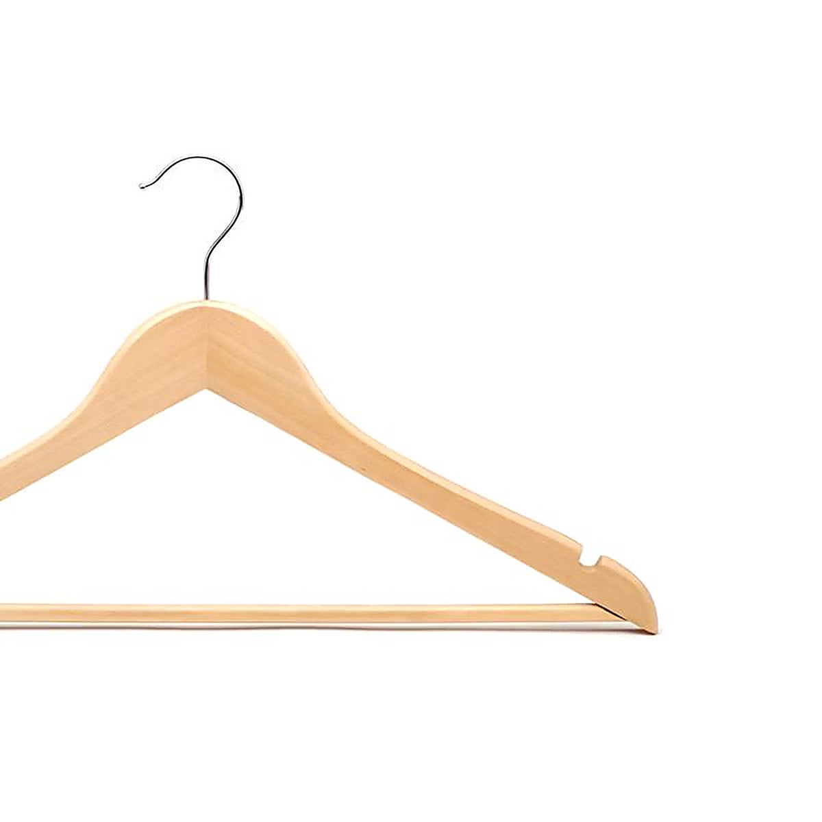 ClosetSelect - C68217-WD - Wood Brown Suit Hanger 5 Pack