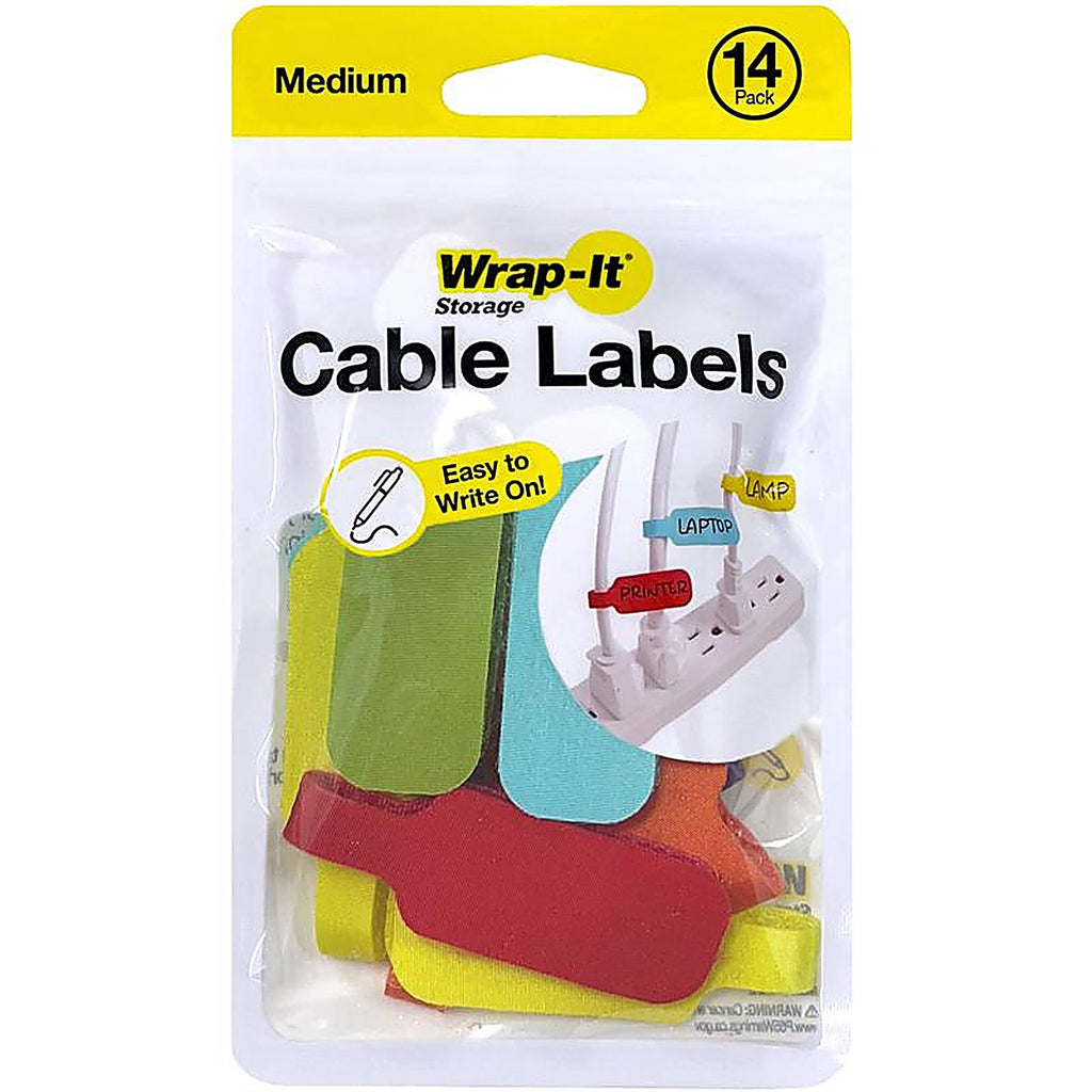 Wrap-It - 414-CL-MD-MC - Assorted Polyethylene Cable Labels