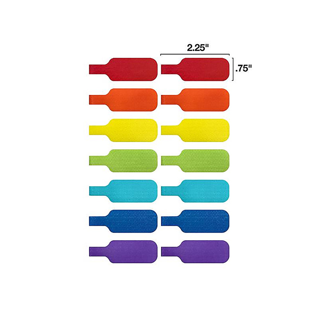 Wrap-It - 414-CL-MD-MC - Assorted Polyethylene Cable Labels