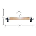 ClosetSelect - C68211-WD - Wood Brown Skirt/Slack Hanger 5 Pack