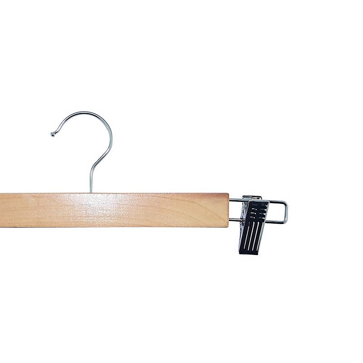 ClosetSelect - C68211-WD - Wood Brown Skirt/Slack Hanger 5 Pack