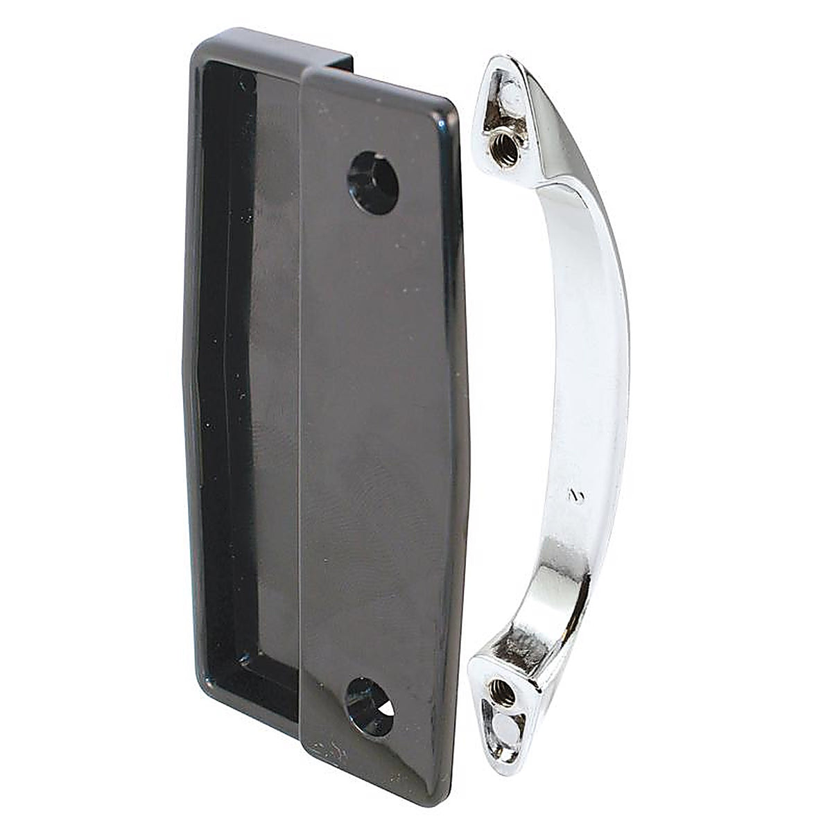 Prime-Line - A 112 - 1.875 In. L Black Plastic Sliding Door Edge Pull