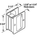 Prime-Line - N 7577 - 2.75 In. L Satin Nickel Black Brass Door Pull