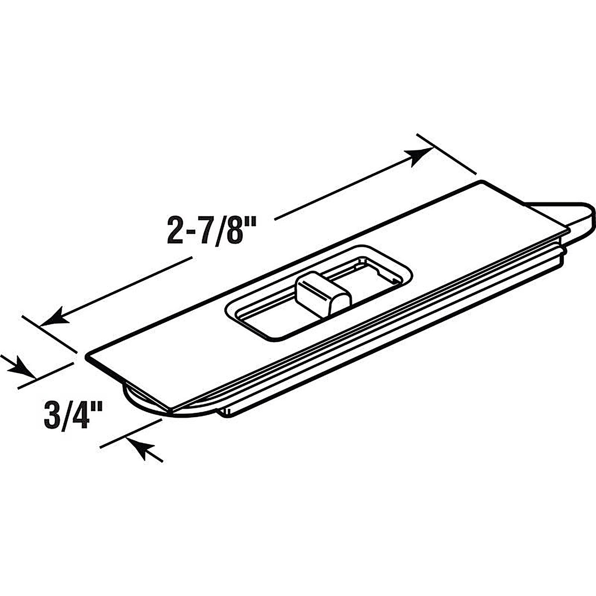 Prime-Line - F 2734 - White Plastic Window Tilt Latch 3/4 In. W X 2-7/8 In. L 2 Pack