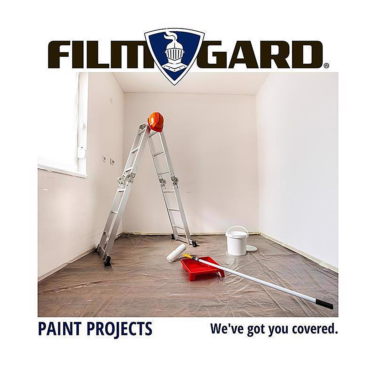 Film-Gard 626159 Plastic Sheeting 4 mil x 4 ft. W x 50 ft. L Polyethylene Clear