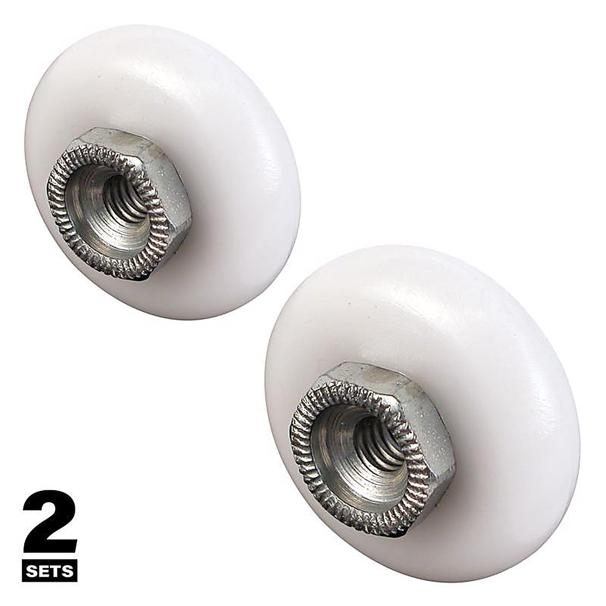Prime-Line - M 6201 - 7/8 In. D X 1 In. L White Nylon/Steel Shower Door Roller 4 Pack