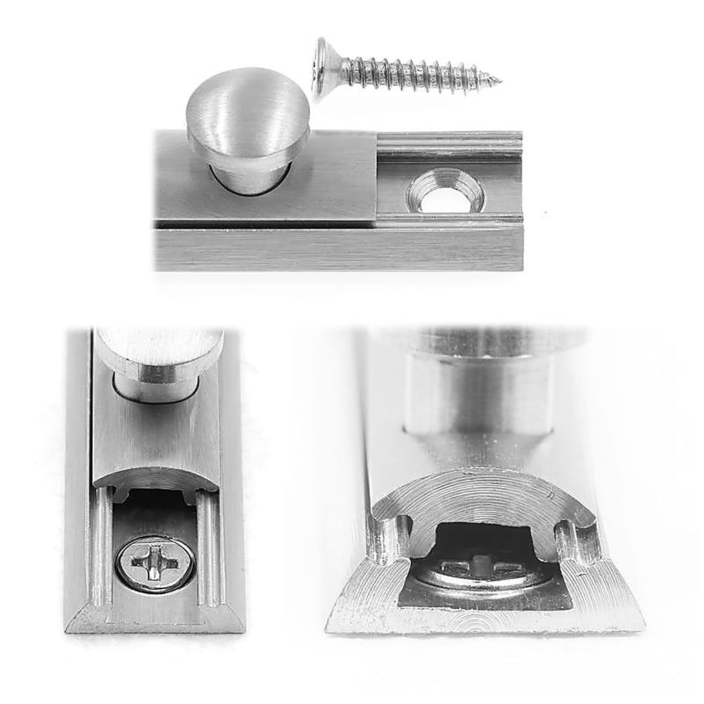 Prime-Line - U 10306 - Satin Nickel Solid Brass Surface Bolt