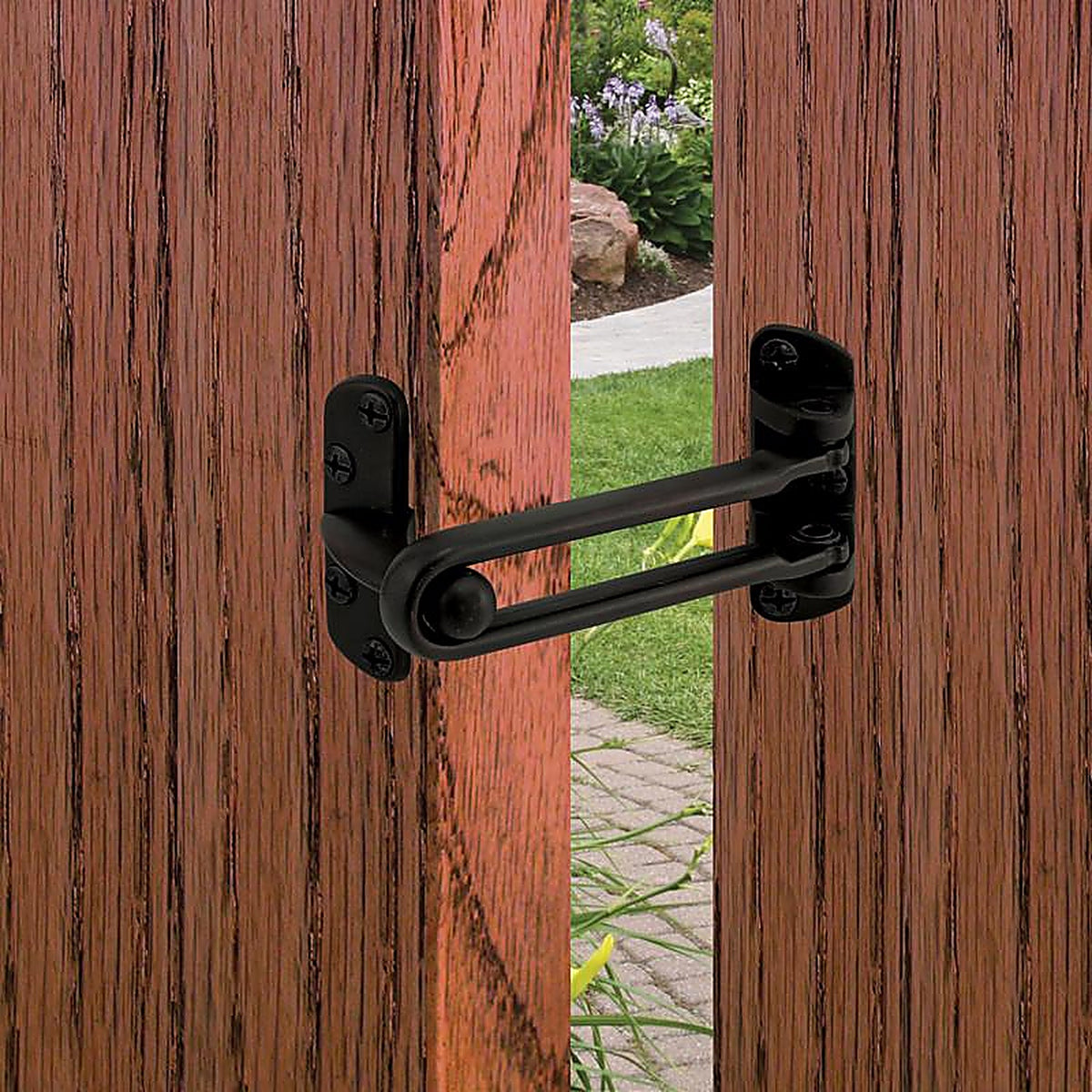 Prime-Line - U 11446 - 2.5 In. H X 3.88 In. L Black Metal Door Guard