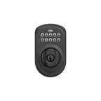 Schlage - BE365VPLY622 - Matte Black Metal Electronic Deadbolt