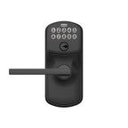 Schlage - FE595VPLY622LAT - Matte Black Metal Electronic Touch Pad Entry Lever