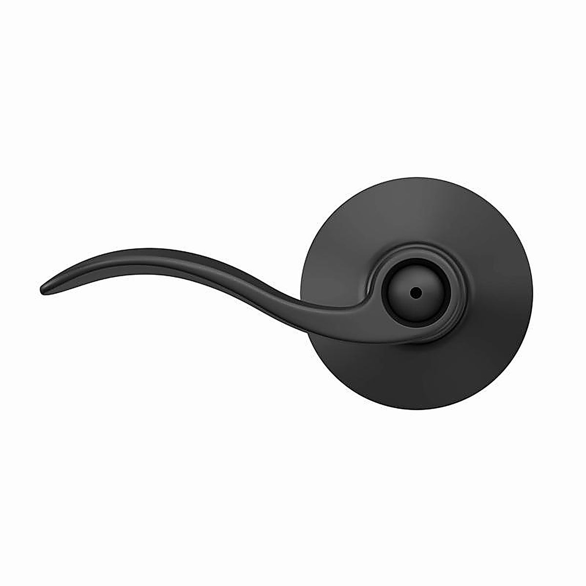 Schlage - F40GACC622 - Accent Matte Black Privacy Lock 1.75 In.