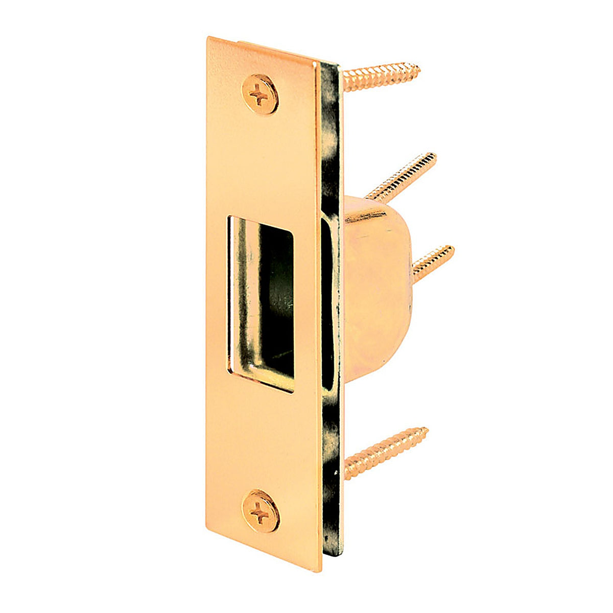 Prime-Line U9539 4.875 in. H x 1.25 in. L Brass-Plated Steel High Security Box Strike