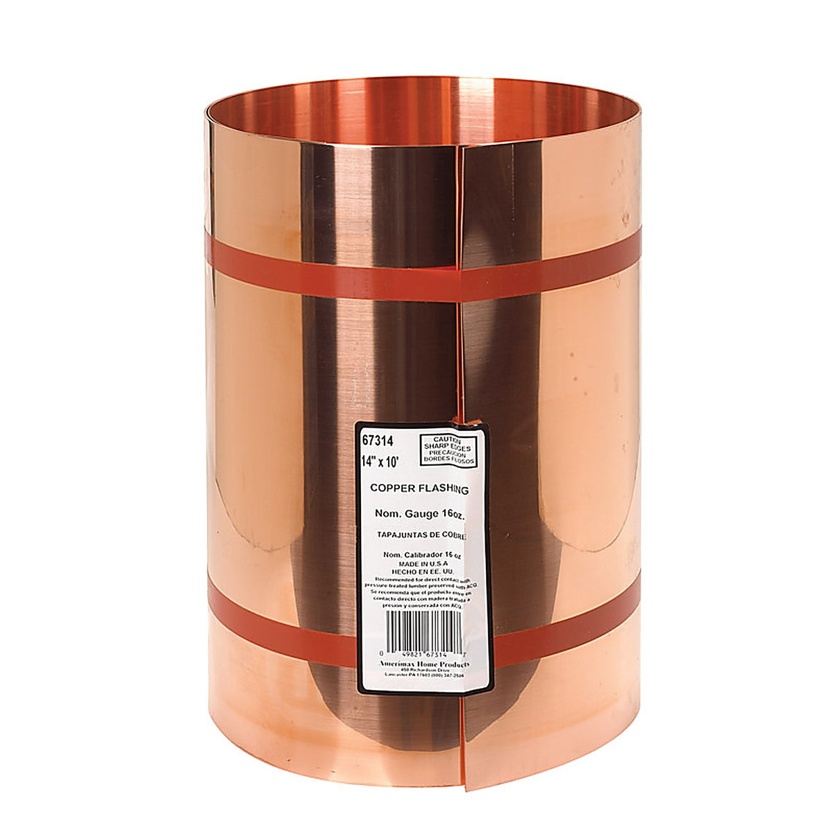 Amerimax - 67314 - 14 In. W X 10 Ft. L Copper Valley Flashing