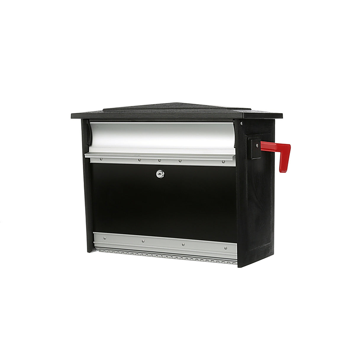 Gibraltar MSK00000 Mailsafe Contemporary Plastic Wall Mount Black Mailbox