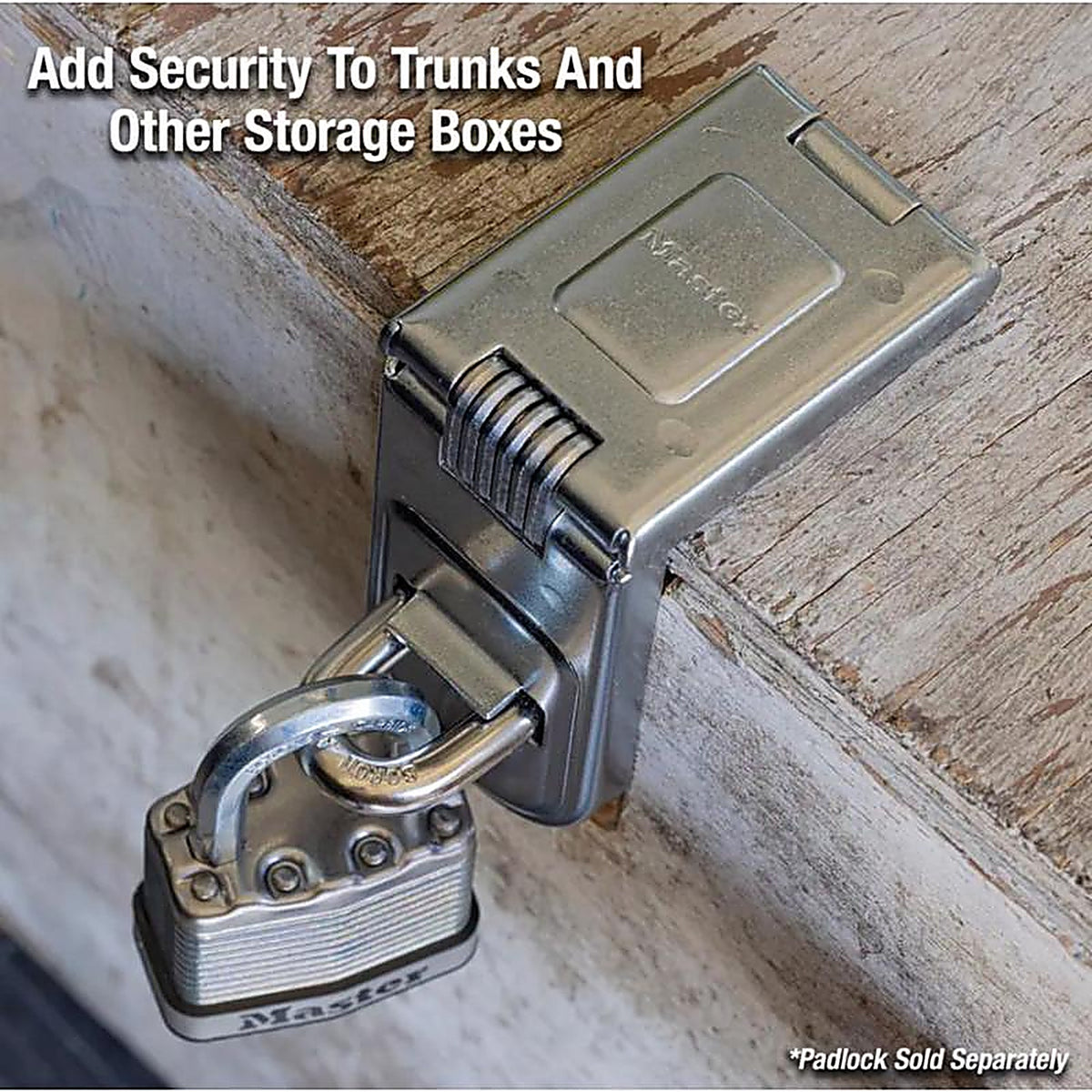 Master Lock - 720D - Bright Hardened Steel 6-1/4 In. L Fixed Staple Hasp 1 Pack