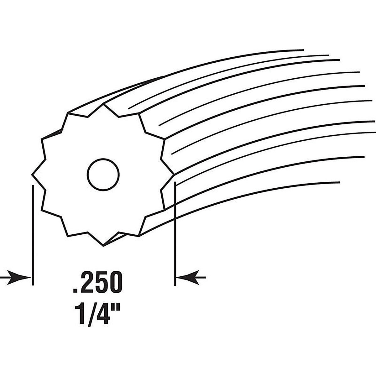 Prime-Line - P7604 - 0.25 In. D X 250 Ft. L Screen Spline
