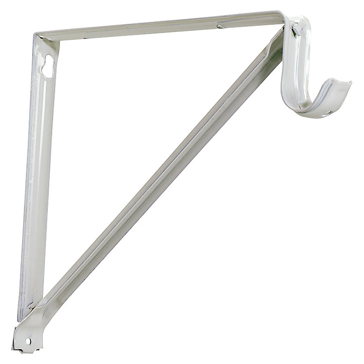 Knape & Vogt RP-0044-BWT John Sterling White Steel Shelf/Rod Bracket 16 Ga. 13 in. L 250 lb.
