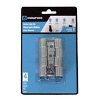 Crawford 13201 Textured Silver Spring Steel Grip Clip For 0.16 4/Pack
