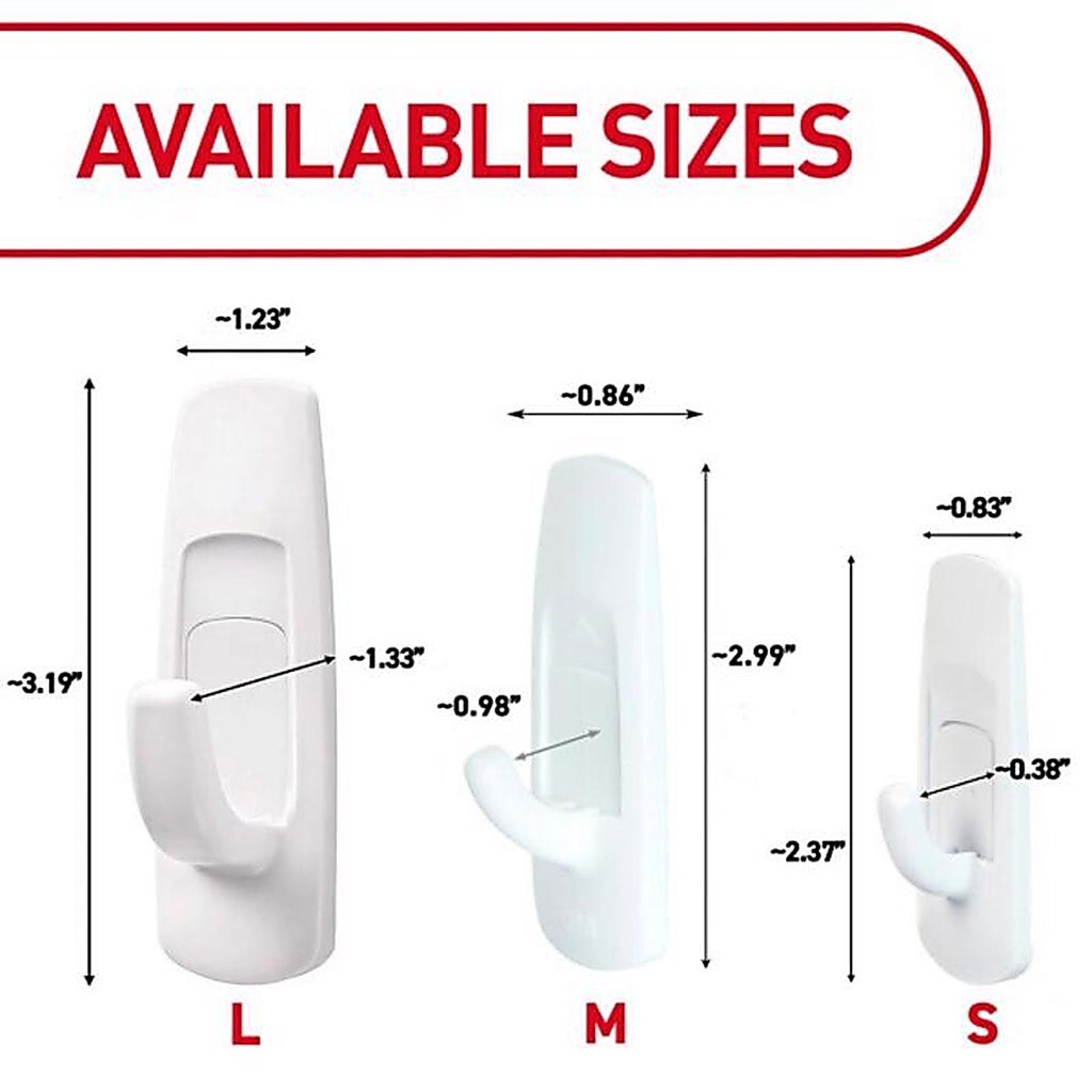 3M 17003ES Command Large Plastic Hook 3-7/8 in. L 1/Pack