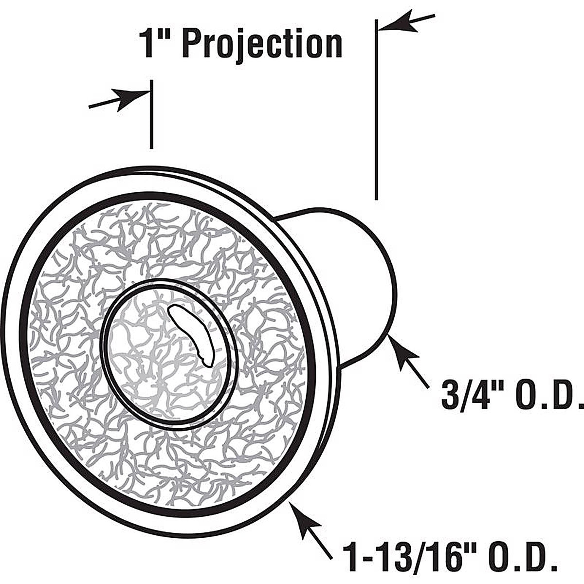 Prime-Line - N 6871 - Raw Knob Right or Left Handed
