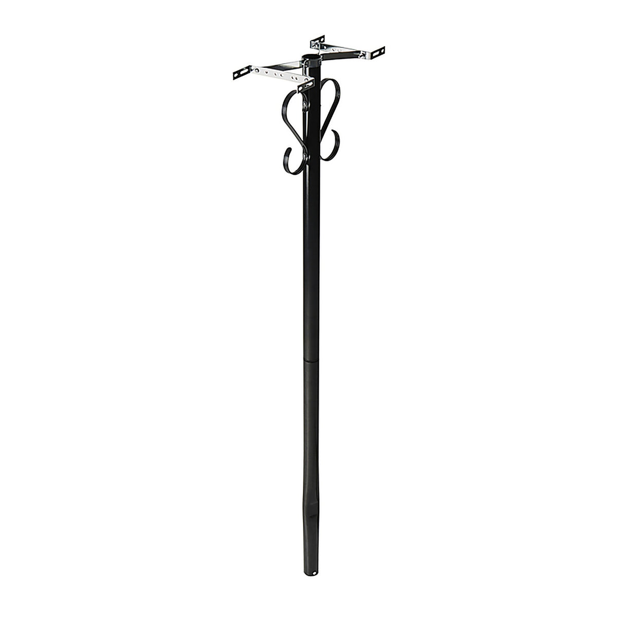 Gibraltar PBK00000 52.1 in. Powder Coated Black Steel Mailbox Post