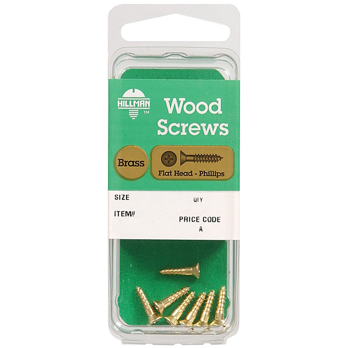 Hillman 7270 No. 8 x 3/4 in. L Phillips Wood Screws 6/Pack