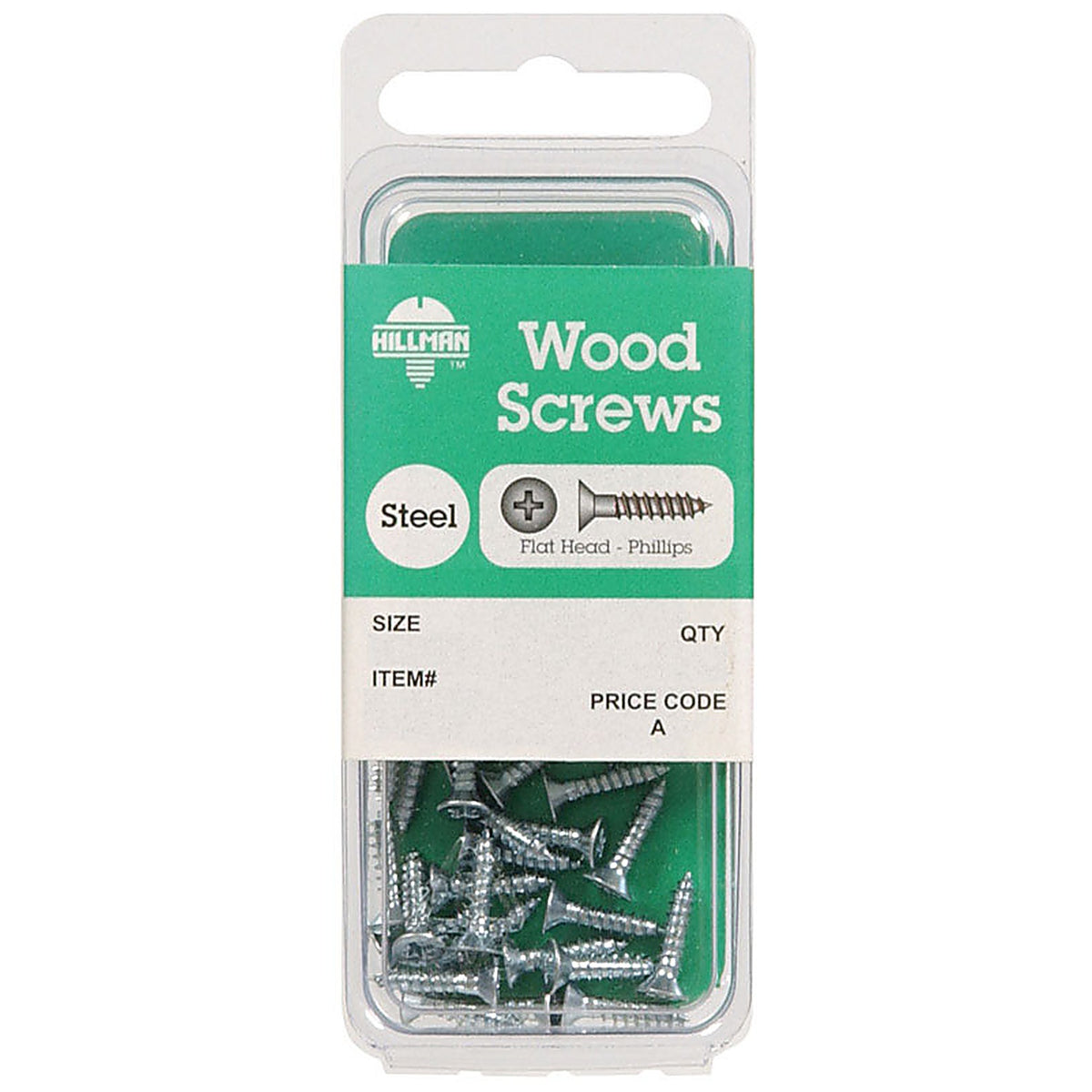 Hillman 5766 No. 6 x 1/2 in. L Phillips Zinc-Plated Wood Screws 30/Pack
