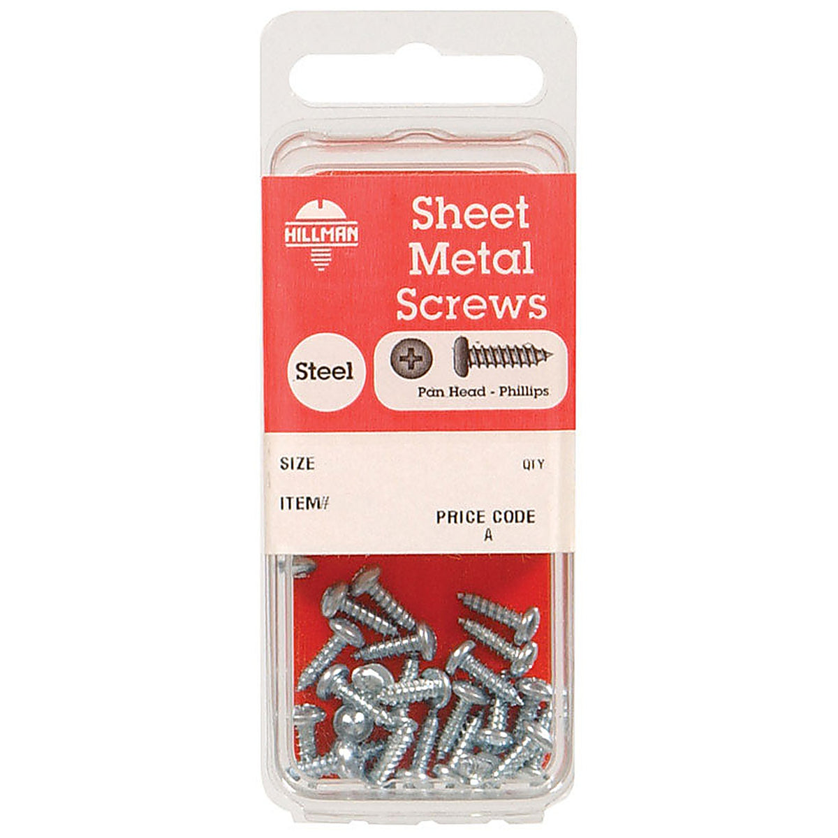 Hillman 5418 No. 6 x 5/8 in. L Phillips Pan Head Zinc-Plated Steel Sheet Metal Screws 20/Pack