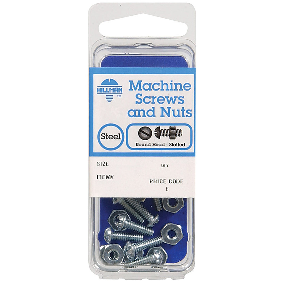 Hillman 7731 No. 1/4-20 x 1-1/2 in. L Slotted Round Head Zinc-Plated Steel Machine Screws 5/Pack