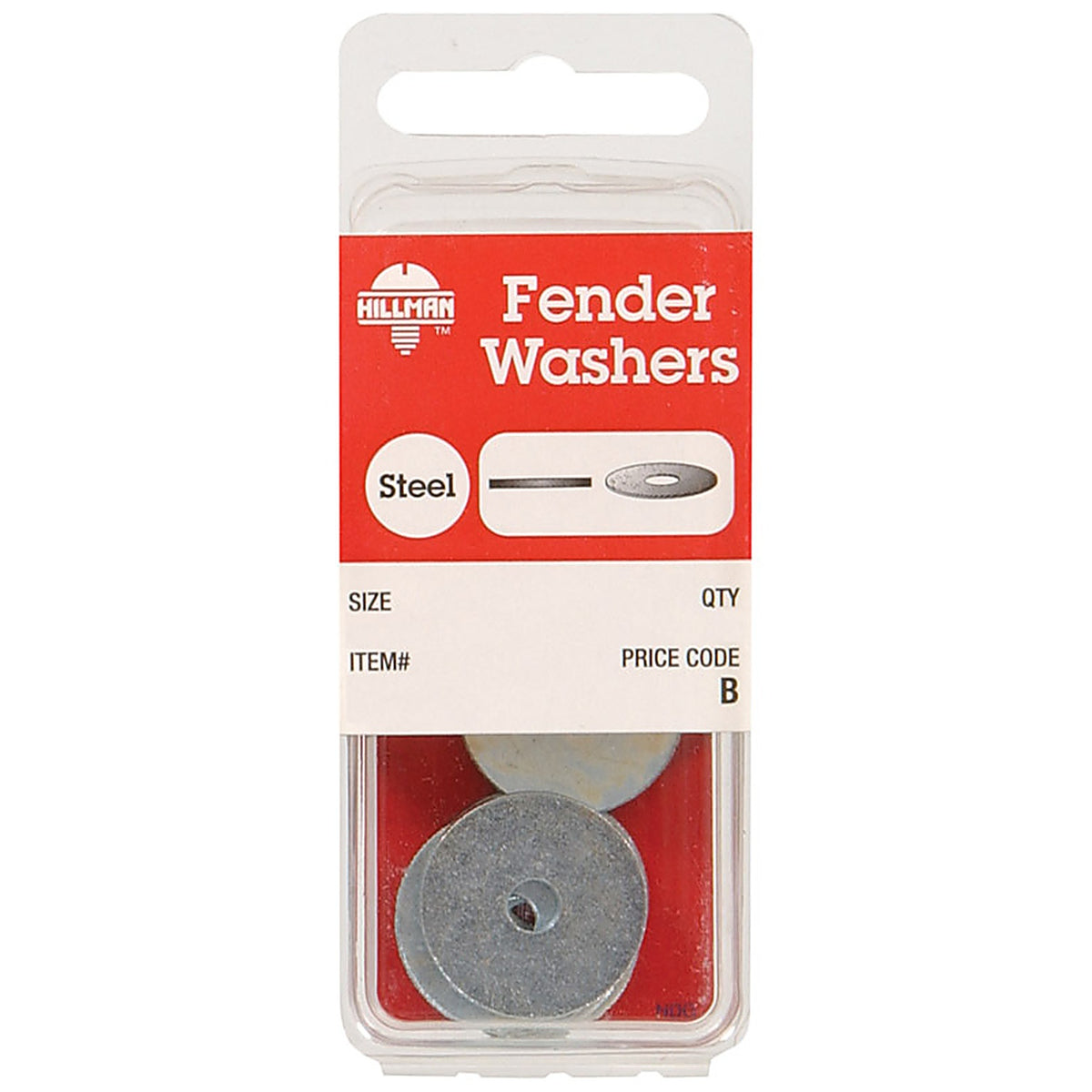 Hillman 6693 Zinc-Plated Steel No. 8 mm Fender Washer 6/Pack