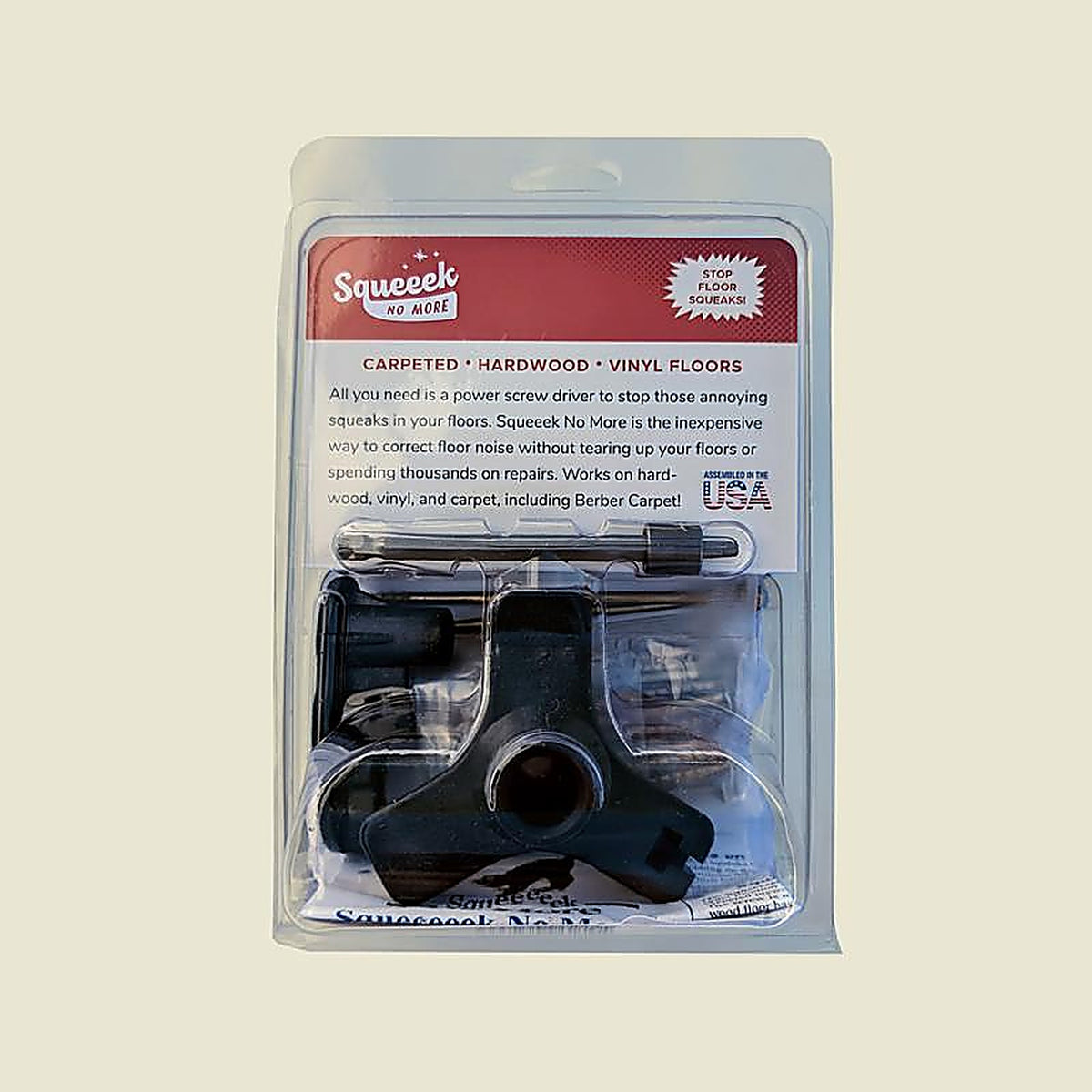 Squeeeeek No More - 3233 - No. 8 X 3 In. L Square Bugle Head Coarse Screw Kit