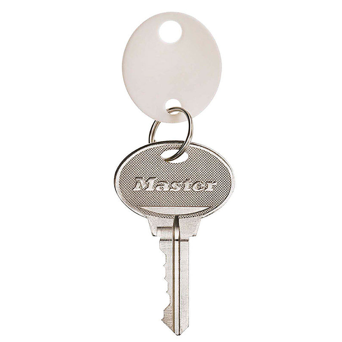 Master Lock - 7116D - Plastic White Round Key Tag