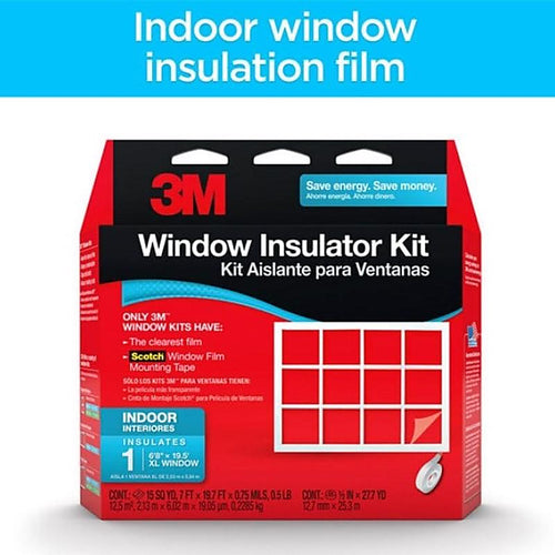 3M 2149W6 Clear Indoor Window Film Insulator Kit 84 in. W x 236 in. L