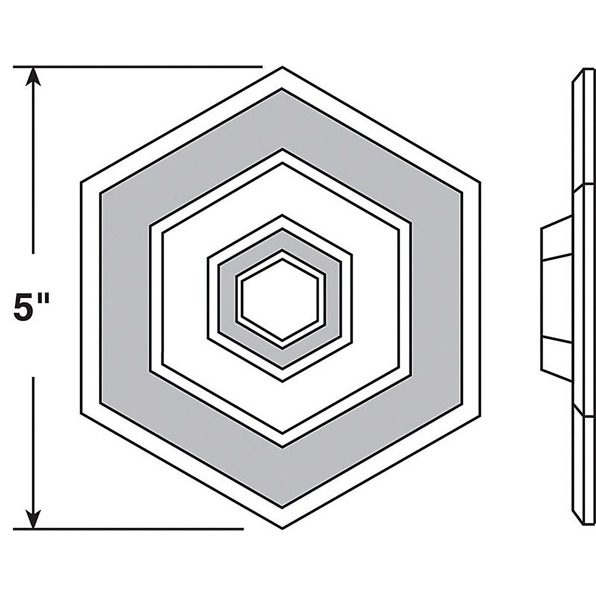 Prime-Line U9275 5/8 in. H x 5 in. W x 5 in. L Vinyl White Wall Protector Mounts to wall