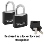 Master Lock - 131T - 1-3/16 In. W Steel Double Locking Covered Padlock