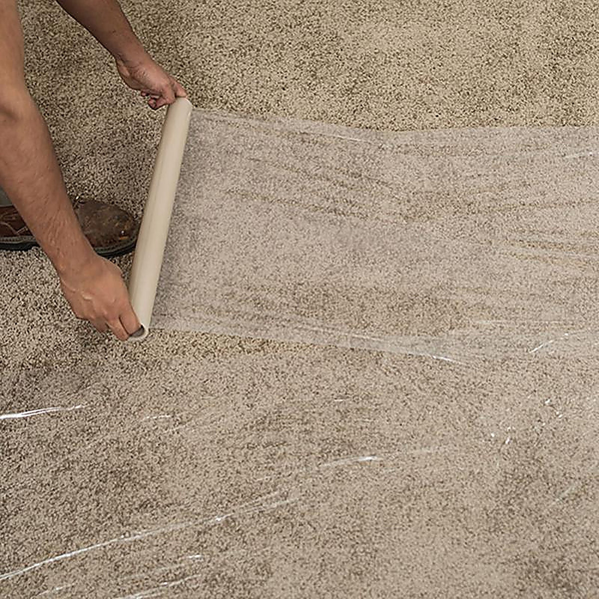 Surface Shields - CS2450S - Carpet Shield Self-Adhering Film 3 Mil X 24 In. W X 50 Ft. L Polyethylene Clear