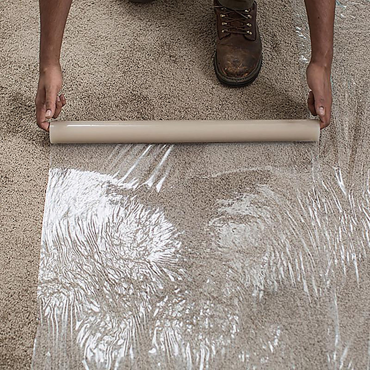 Surface Shields - CS2450S - Carpet Shield Self-Adhering Film 3 Mil X 24 In. W X 50 Ft. L Polyethylene Clear