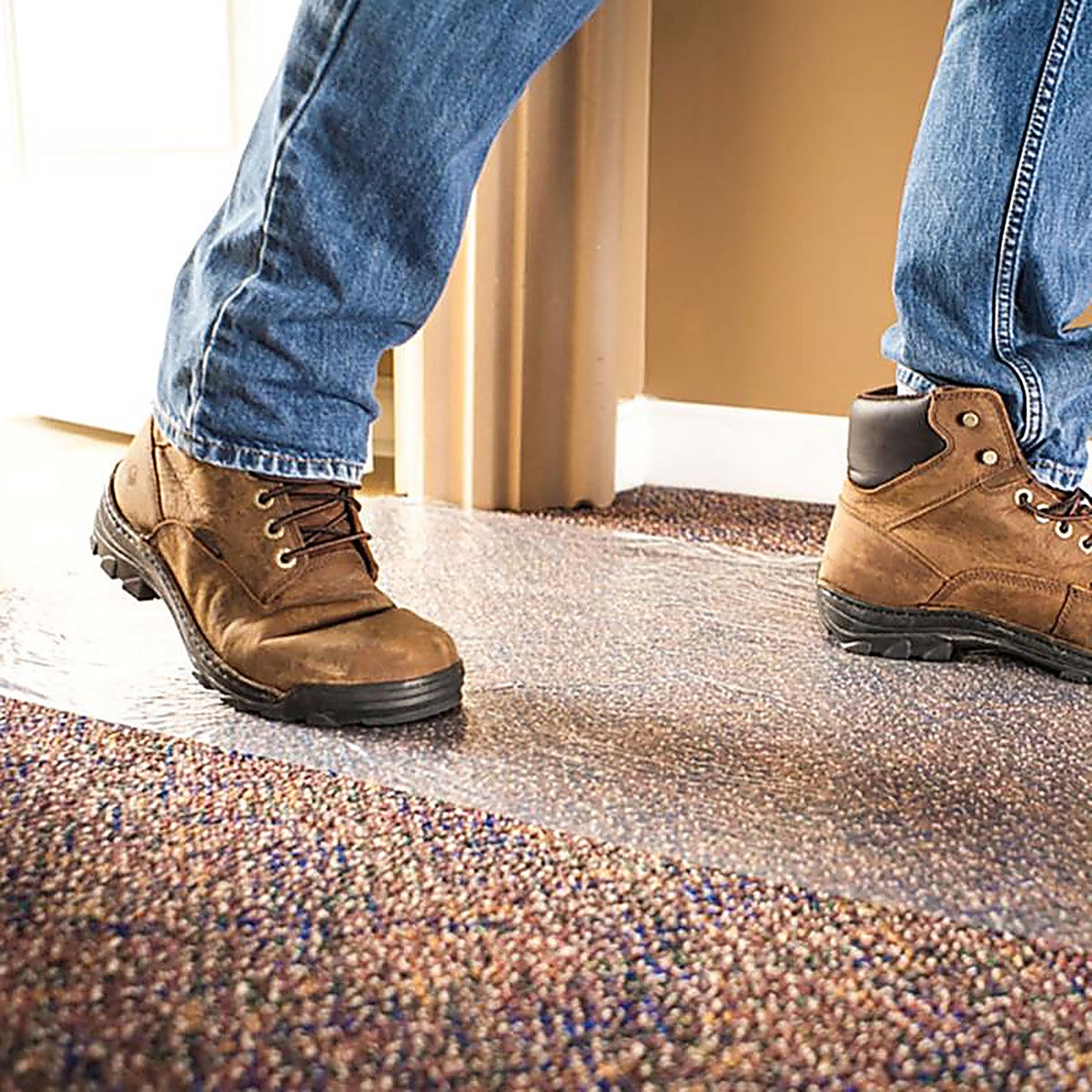 Surface Shields - CS2450S - Carpet Shield Self-Adhering Film 3 Mil X 24 In. W X 50 Ft. L Polyethylene Clear