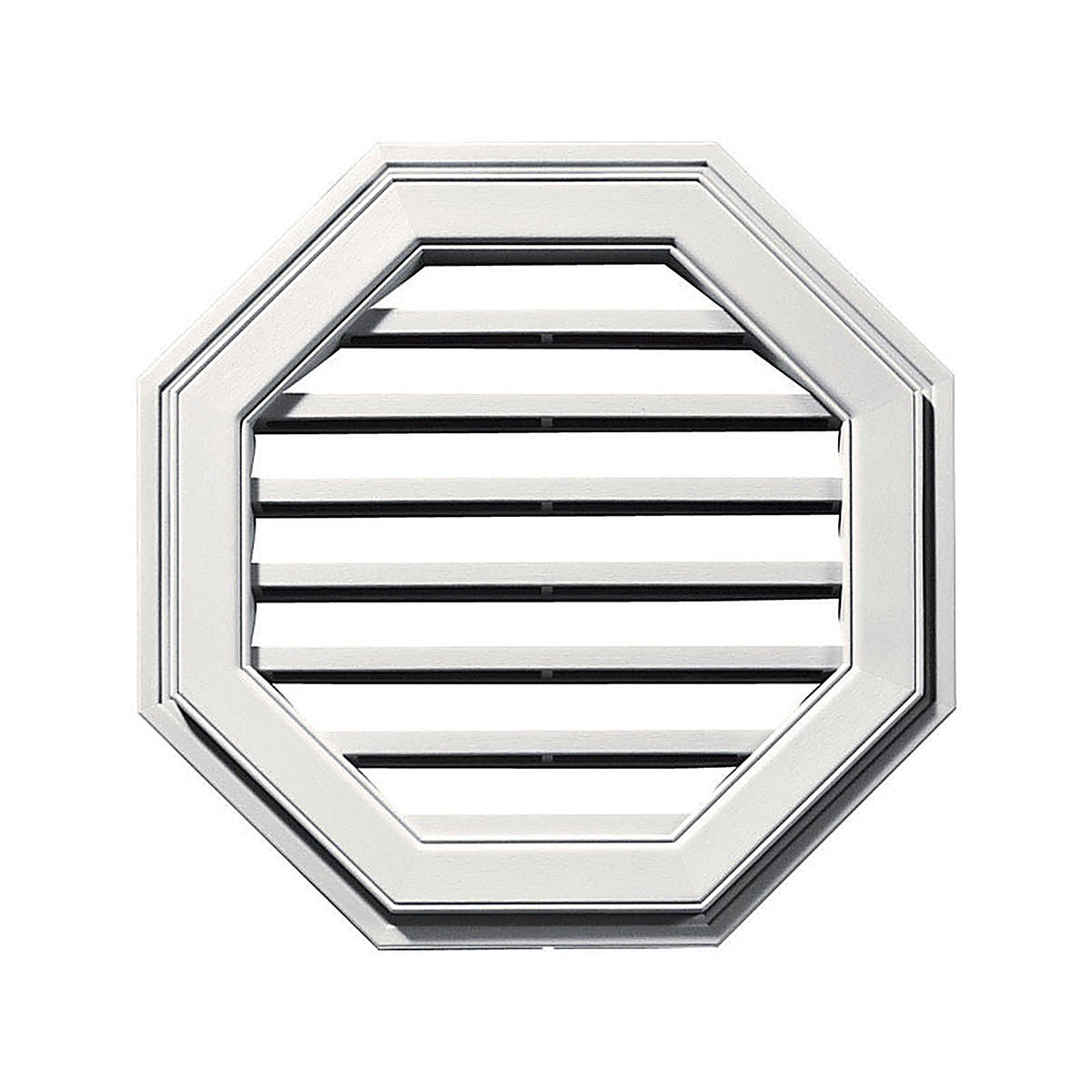 Builders Edge - 120012222117 - 22 In. W X 22 In. L Wood Grain White Plastic Wall Vent