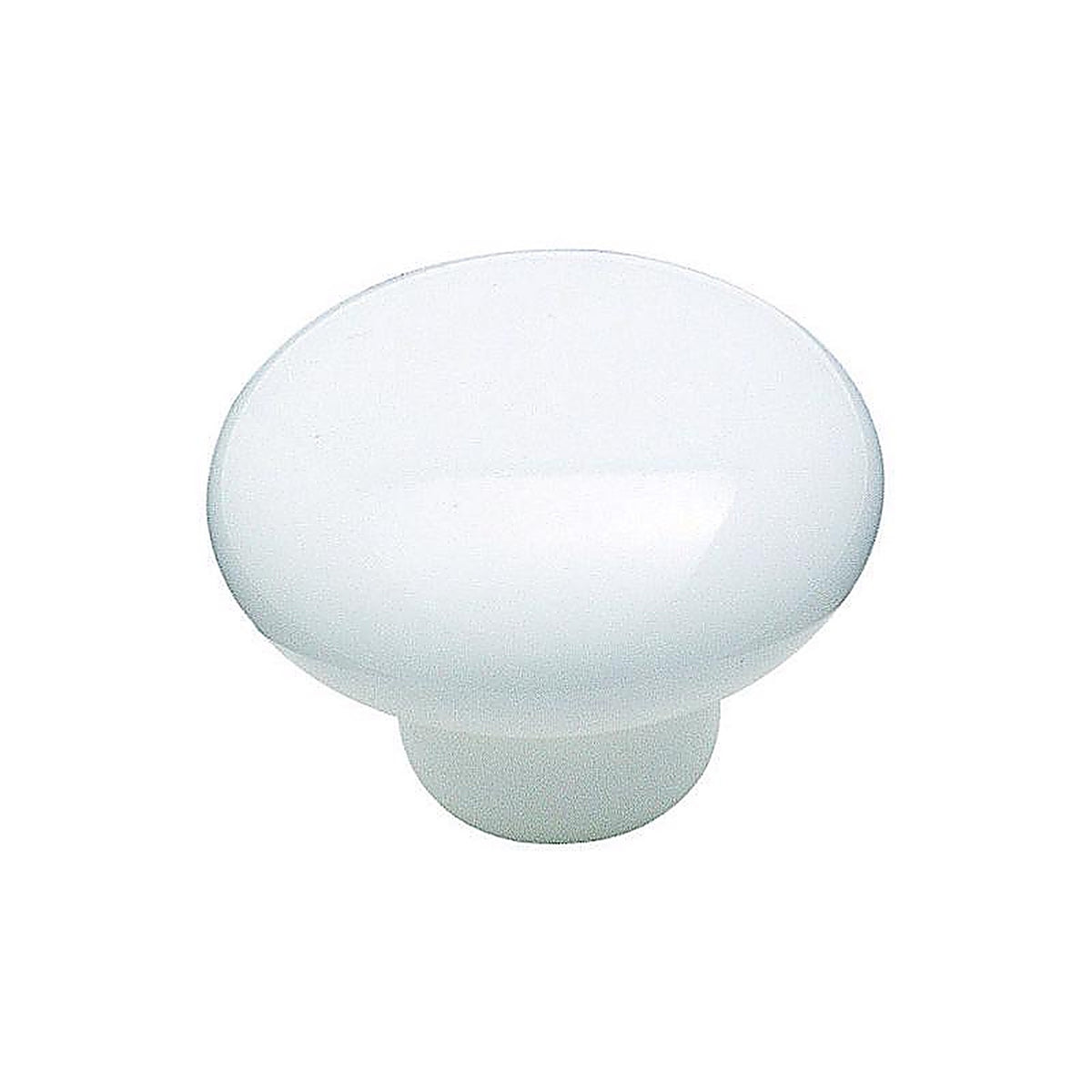 Amerock - 217WHT - Allison Round Cabinet Knob 1-1/2 In. D 1-1/16 In. Gloss 1 Pack