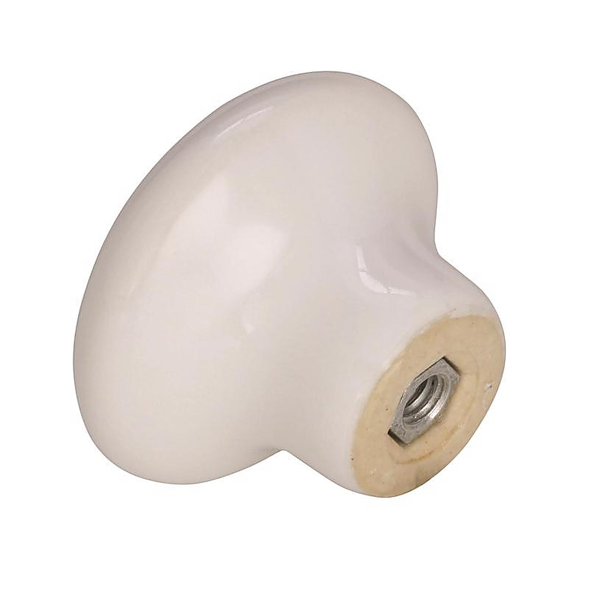 Amerock - 232WHT - Allison Round Cabinet Knob 1-1/4 In. D 15/16 In. Flat 1 Pack